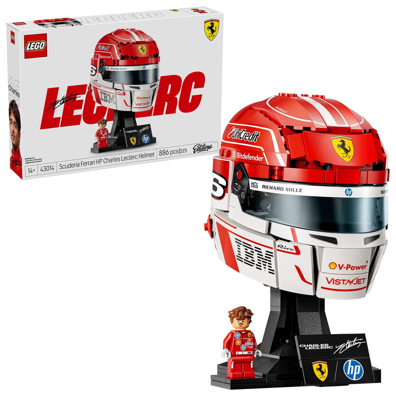 LEGO Editions Scuderia Ferrari HP Charles Leclerc Helmet - 43014, 886-pcs, Ages 14+ S8