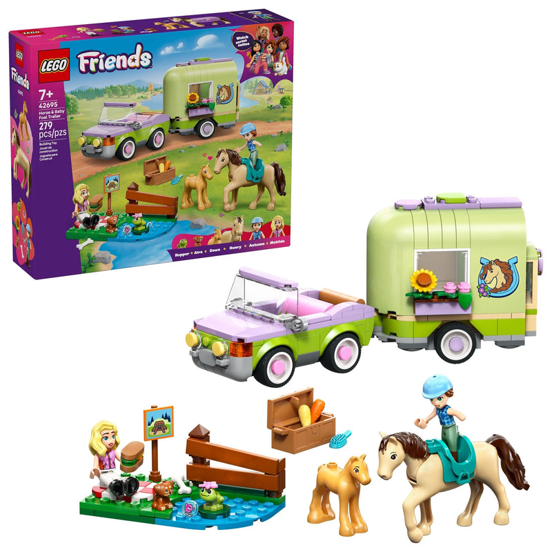 LEGO Friends Horse & Baby Foal Trailer - 42695, 279-pcs, Ages 6+ N0