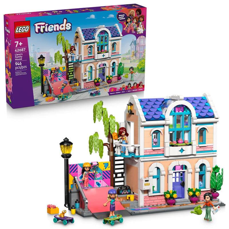 LEGO Friends Liann's Family House Building Set - 42687, 946-pcs, Ages 7+ O0