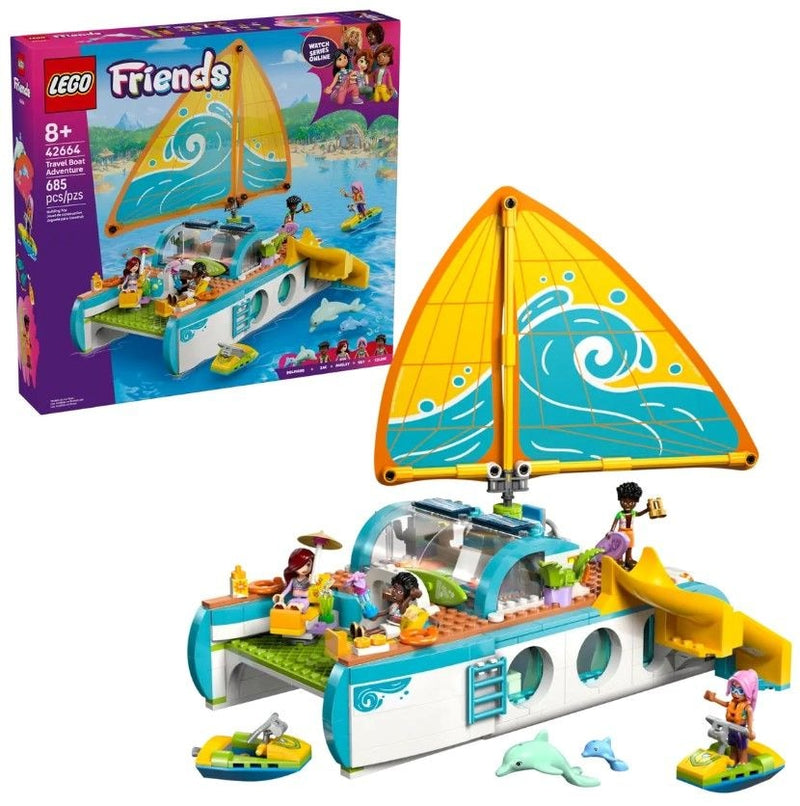 LEGO Friends Travel Boat Adventure - 42664, 685-pcs, Ages 8+ S5