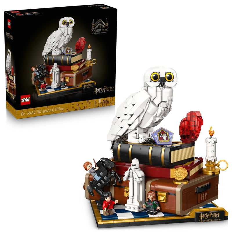 LEGO Harry Potter Sorcerer's Stone – Collectors' Edition Toy Building Set - 76466, 1571-pcs, Ages 18+ U0