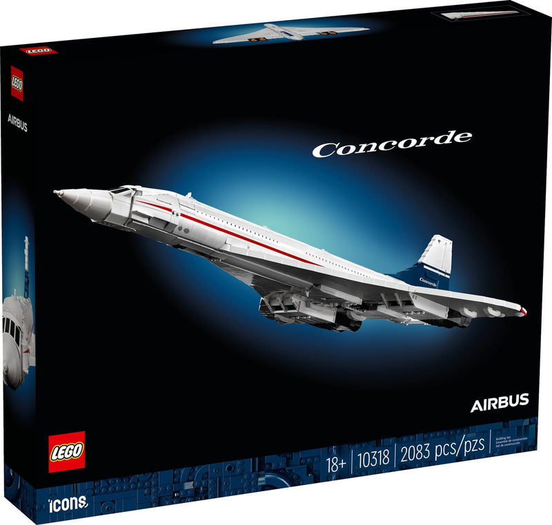 LEGO Icons Concorde Model Plane Building Set - 10318, 2083-pcs, Ages 18+ D4