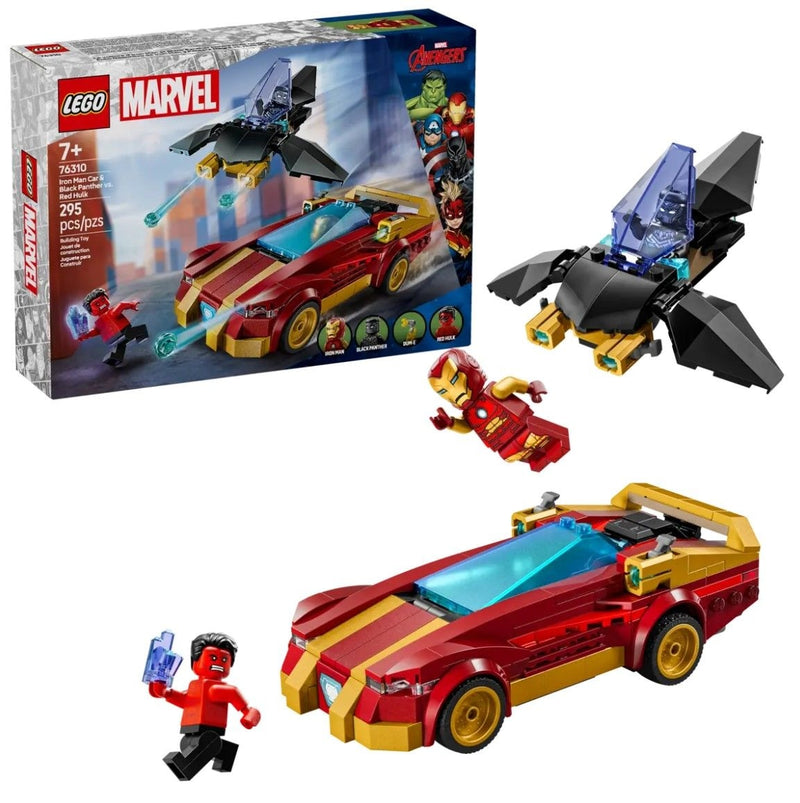 LEGO Marvel Iron Man & Black Panther vs. Red Hulk - 76310, 295-pcs, Ages 7+ W6