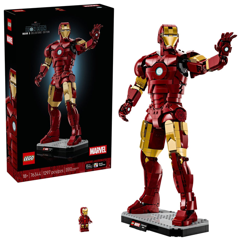 LEGO Marvel Iron Man Mark 3 Collectors’ Edition - 76344, 1297-pcs, Ages 18+ K4