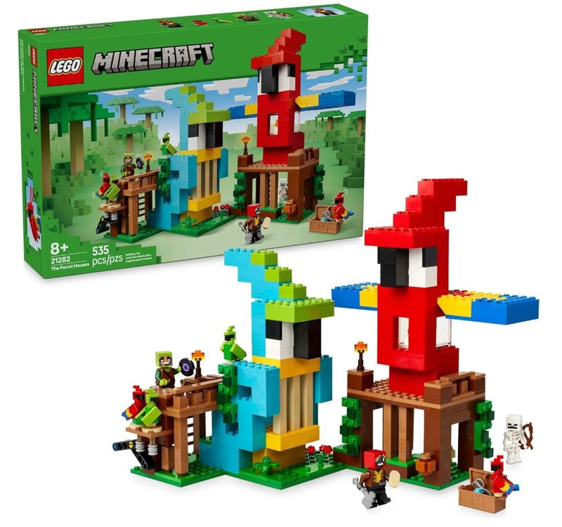 LEGO Minecraft The Parrot Houses Building Toy - 21282, 535-pcs, Ages 8+ M2