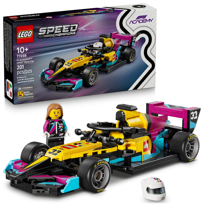 LEGO Speed Champions F1 ACADEMY LEGO Race Car - 77258, 201-pcs, Ages 10+ O2