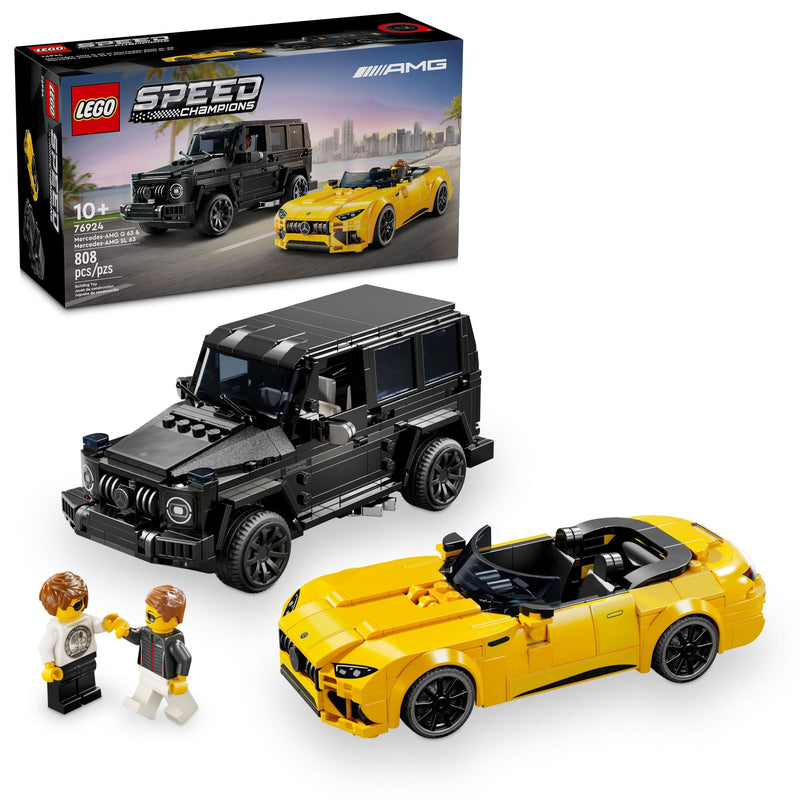 LEGO Speed Champions Mercedes-AMG G 63 & Mercedes-AMG SL 63 - 76924, 806-pcs, Ages 10+ A3
