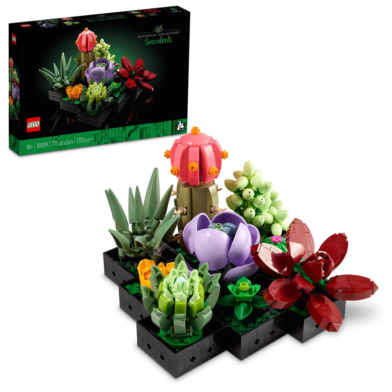 LEGO The Botanical Collection Succulents Building Set – 10309, 771-pcs, Ages 18+ I7