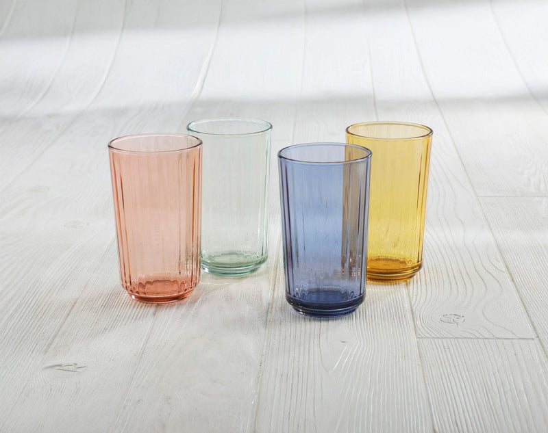 LIBBEY Panello Mixed Colour Highball Glass Set, 4-pk Y4