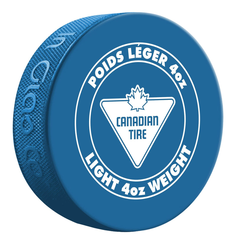 Lightweight Hockey Puck, Blue, 4-oz B7