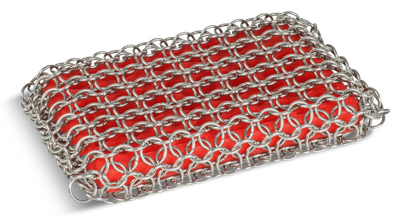 Lodge Dishwasher-Safe Cast Iron Scrubbing Pad, Red P8