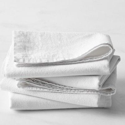 Master Chef Kitchen Cotton Flour Sac Towels, White, 4-pk Q5