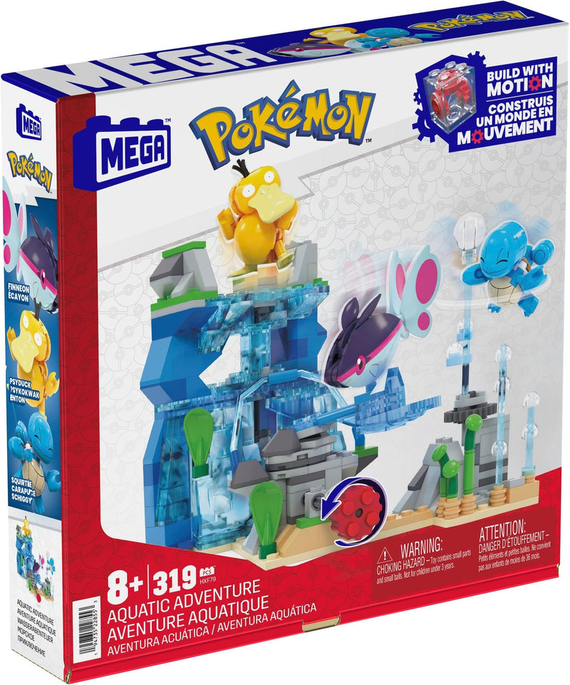 Mega Pokémon Adventure Builder Aquatic Adventure Toy Building Set, 319-pc K1