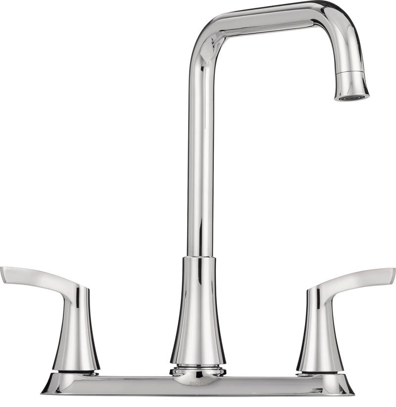 Moen Danika Double Handle Kitchen Faucet, Chrome N4