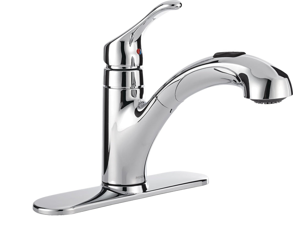 Moen Renzo Single-Handle Pull-Out Kitchen Faucet, Chrome
