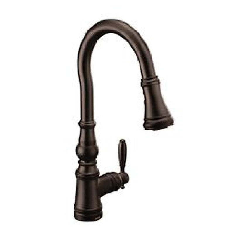 Moen Weymouth Single Handle Pull Down Kitchen Faucet, Various Finishes Q2