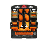 MotoMaster 3,000-lb Heavy-Duty Sliding Ratchet Tie Down Straps, 1.25-in x 8-ft, 2-pk