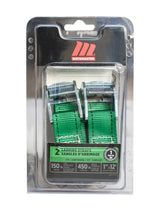 MotoMaster 450-lb Light Duty Lashing Straps with Cam Buckle Clasps, Weatherproof, 1-in x 12-ft, 2-pk