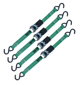MotoMaster 900-lb Ratchet Tie-Down Straps, Non-Padded, 1-in x 10-ft, 4-pk