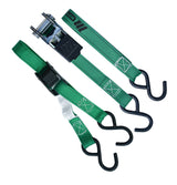 MotoMaster 900-lb Ratchet/Cambuckle Tie-Down Straps, Non-Padded, 1-in x 10-ft, 4-pk