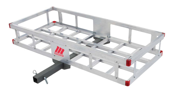 MotoMaster Aluminum Hitch Basket Cargo Carrier, 500-lb Capacity Q0