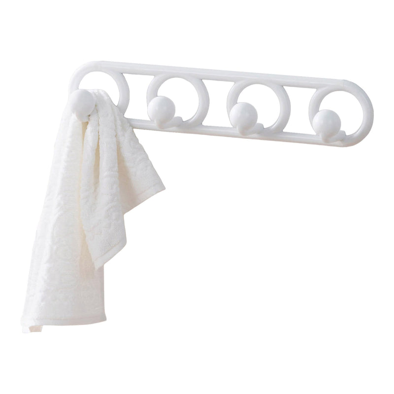NeatFreak Heavy Duty Plastic 4-Hook Hook, White, 19.7-in P0