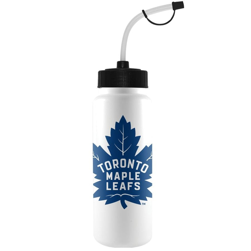 NHL Toronto Maple Leafs Officially Licensed Hockey Water Bottle, 1-L F2
