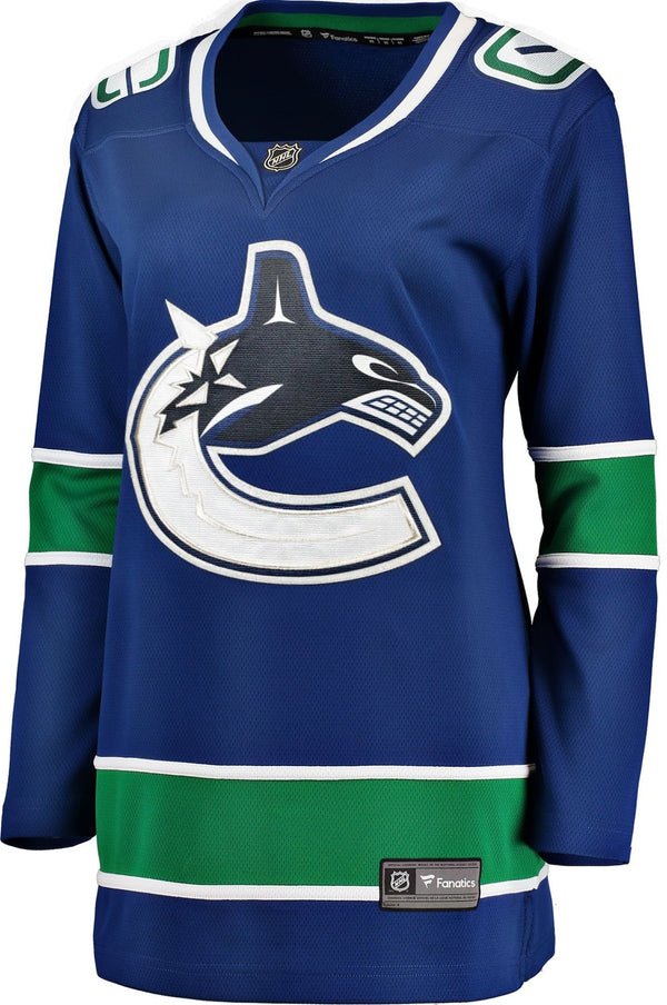 NHL Vancouver Canucks Breakaway Jersey, Women, Assorted Sizes D5