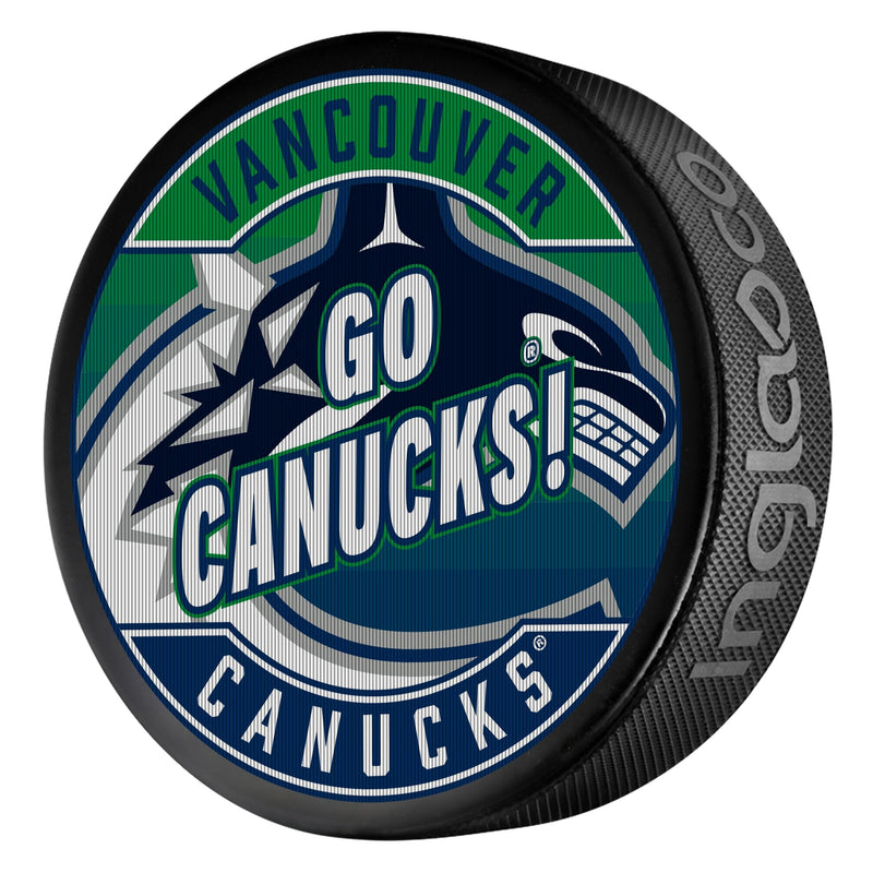 NHL Vancouver Canucks Dual-Image Lenticular Hockey Puck, 6-oz R9