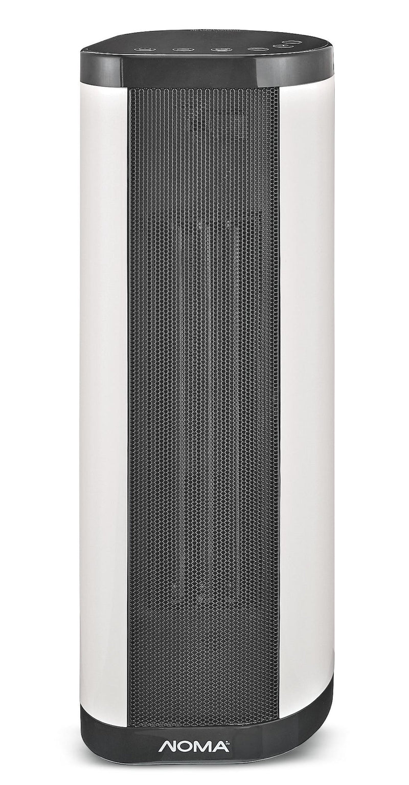 NOMA Oscillating Tower/Baseboard Heater withRemote Control & Thermostat, 1500W, White D5