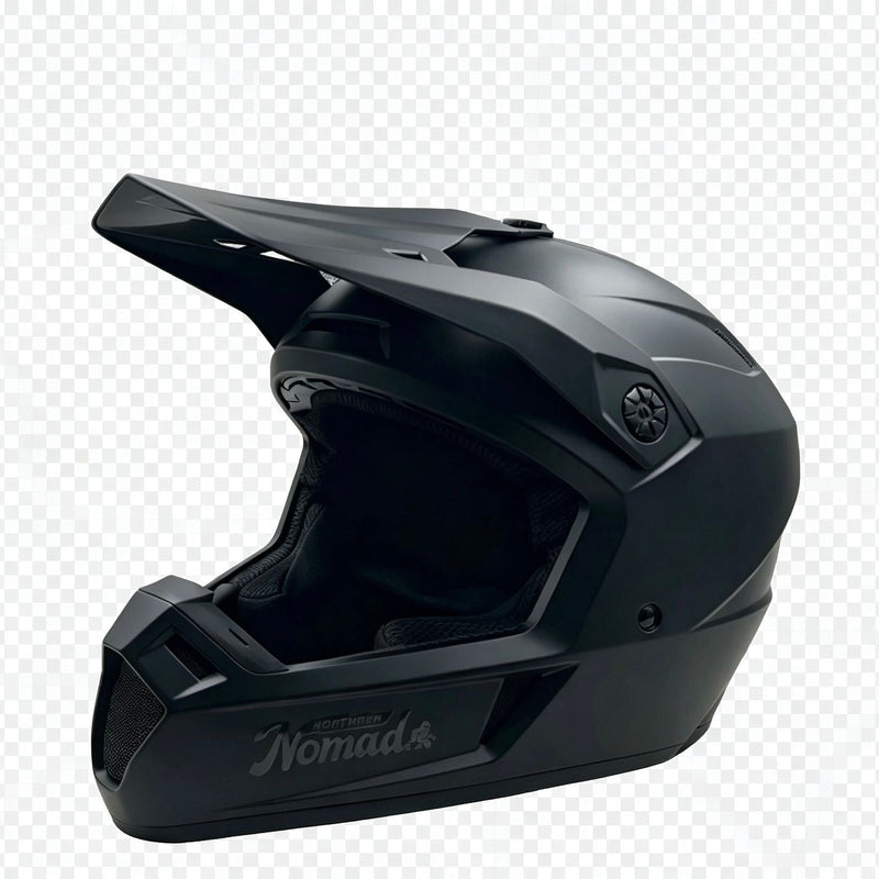 Northern Nomad Trail Blazer Dirt Bike Helmet, Matte Black, Various Sizes H4