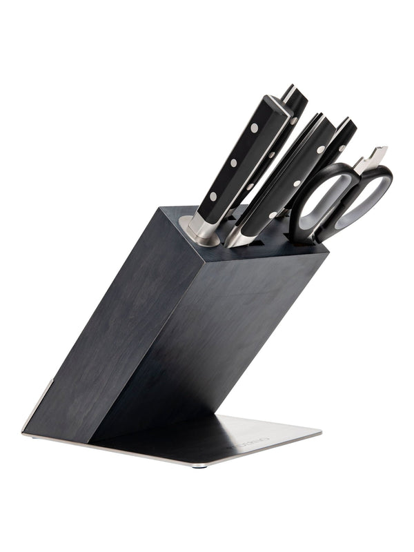 Paderno Fully Forged Stainless Steel Knife Block Set, 7-pc B5