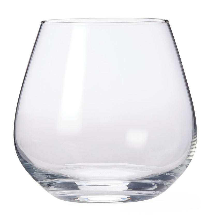 PADERNO Professional Afton Stemless Wine Glasses, Clear, 20.4-oz, 4-pk Q5