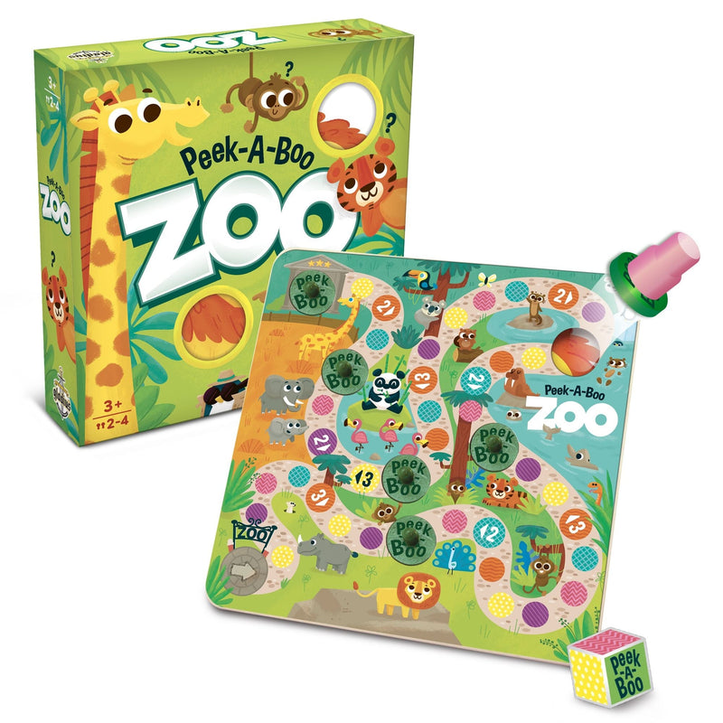 Peek-A-Boo Zoo Dice Rolling Animal Board Game, Ages 3+ A5