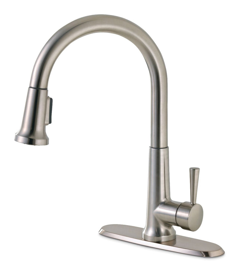 Peerless Single-Handle Pull-Down Kitchen Faucet, Brushed Nickel U4