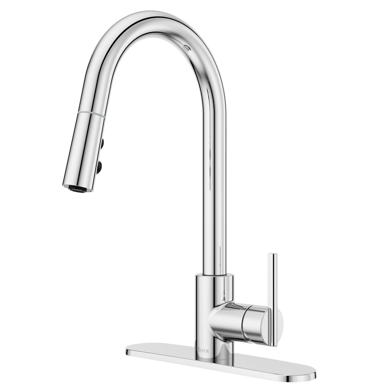 Pfister Modern Pull-Down Kitchen Faucet, Chrome W2