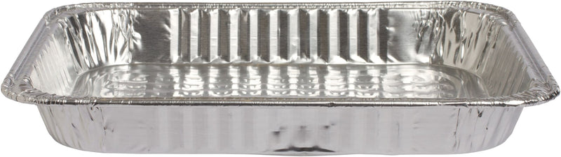 Rectangle Foil Reusable Half Size Steam Baking Pan, Silver, 12-in, for Baking/Cooking/Steaming L5