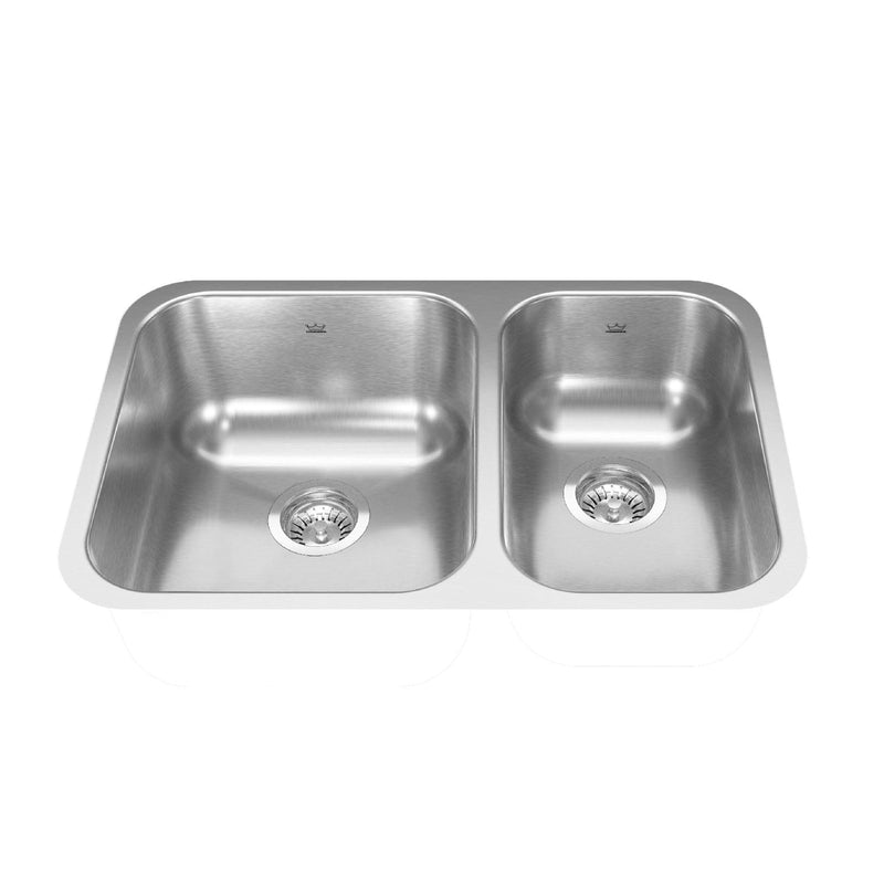 Reginox FB Double Stainless Steel Sink, 26.88x17.75-in E8
