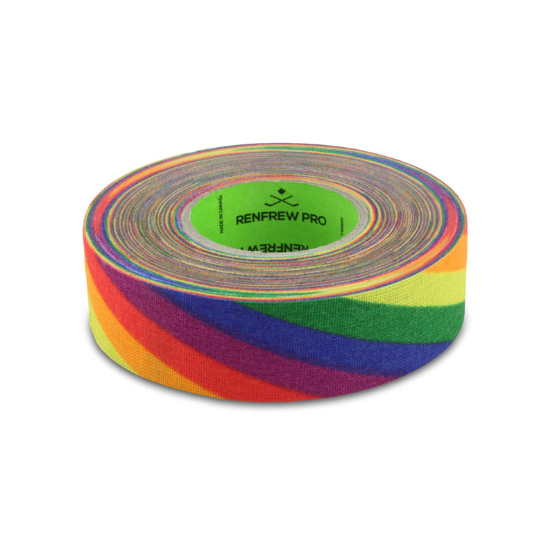 Renfrew Pro Hockey Tape, Rainbow, 24-mm x 18-m B6