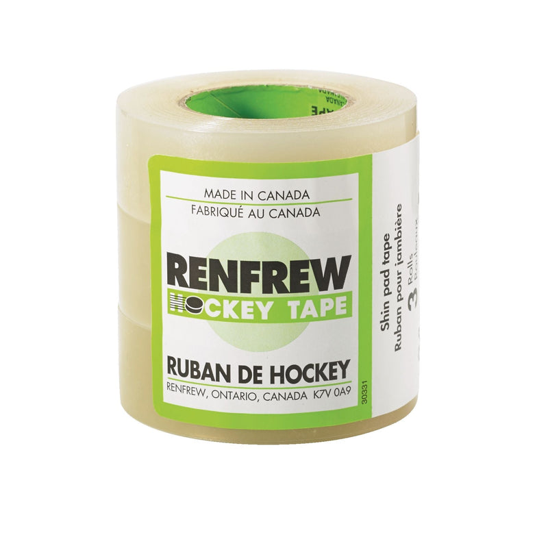 Renfrew Waterproof Hockey Tape, Clear, 24-mm x 15-m, 3-pk T6