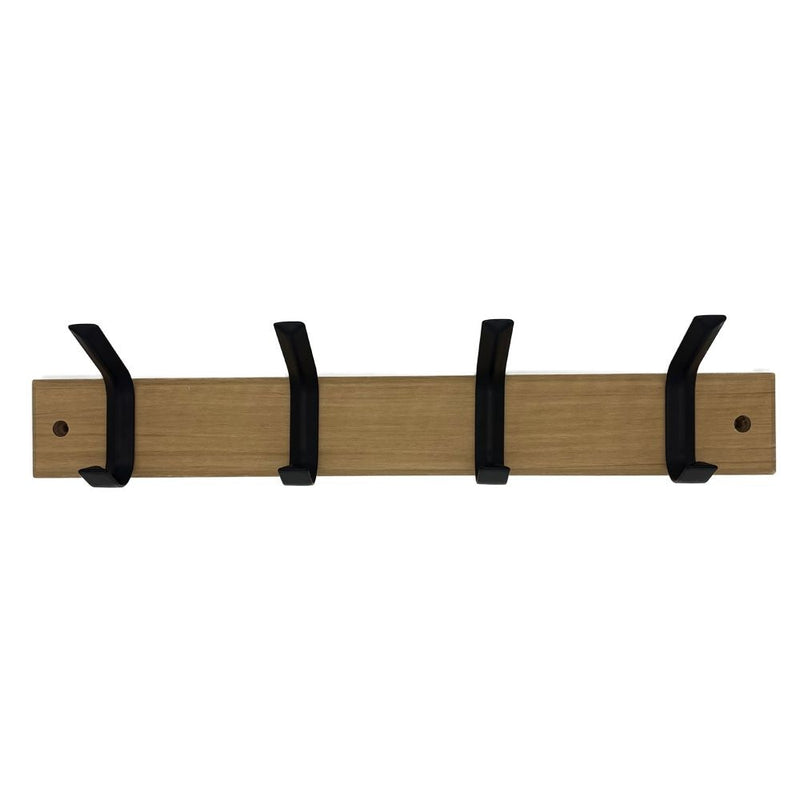 Richelieu Double 4 Hook on Board, 18", Black G6