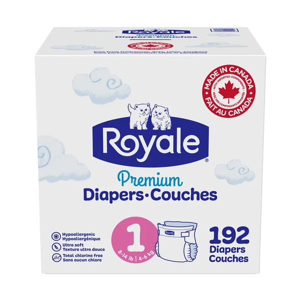 Royale Premium Baby Diapers, Sizes 1 - 2 S6
