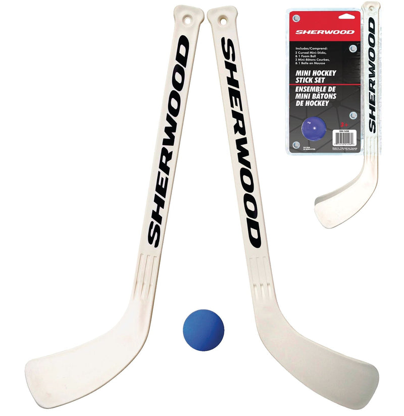 Sherwood Curved Mini Hockey Sticks and Ball Set, 3-pc O2