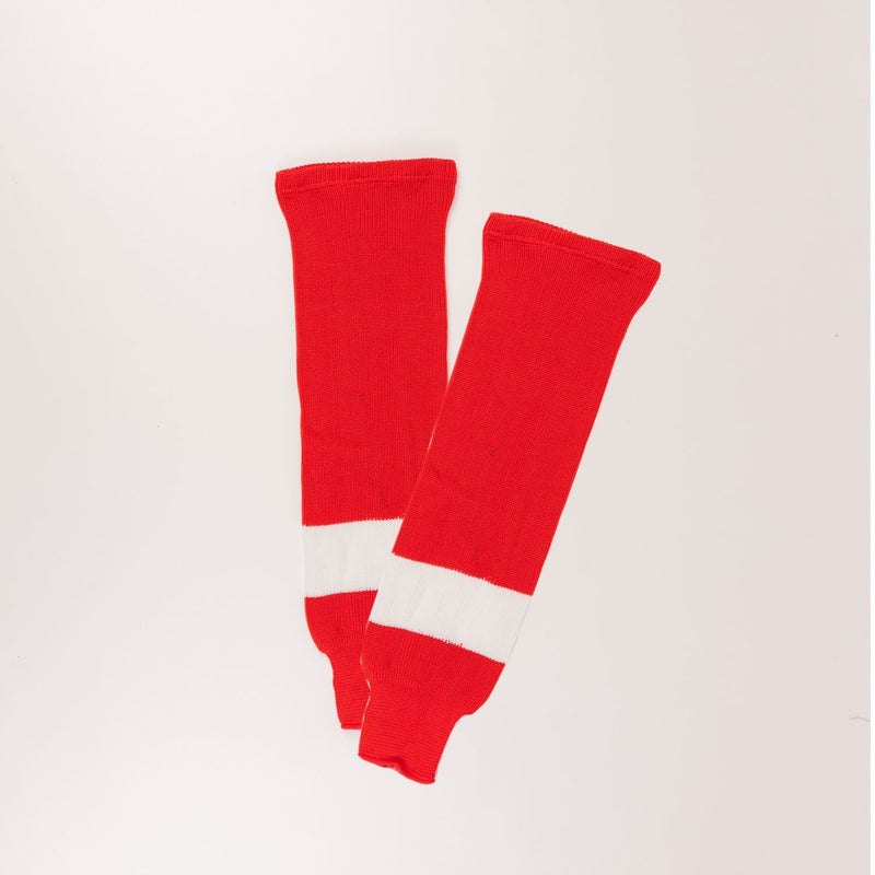 Sherwood NHL Knit Hockey Socks, Detroit Red Wings, Red/White, Assorted Sizes X6