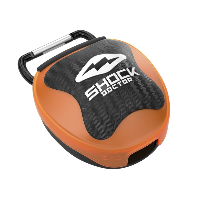 Shock Doctor Mouthguard Case, Orange/Black, One Size Fits Most K8