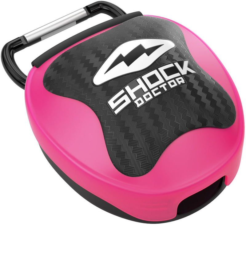 Shock Doctor Mouthguard Case, Pink/Black, One Size Fits Most E5