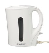 Simplicité Corded Electric Kettle with Auto Shut Off, White, 1-L