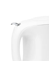 Simplicité Corded Electric Kettle with Auto Shut Off, White, 1-L