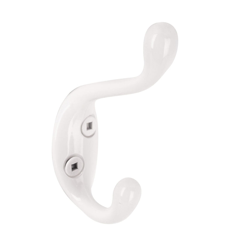 Single Hook, 3.5", White, 3pk K3