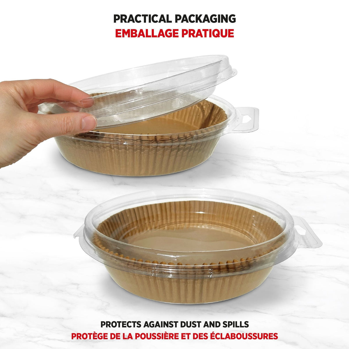 Starfrit Round Non-Stick Parchment Paper Air Fryer Liner, 50-pk